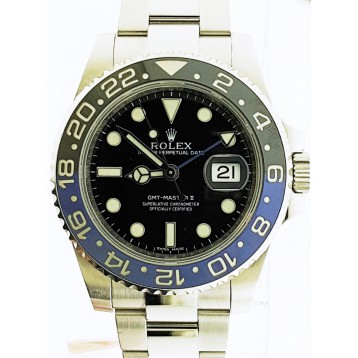 Rolex GMT Master II Stainless  Steel Blue-Black "Batman" Bezel 40mm Automatic watch
